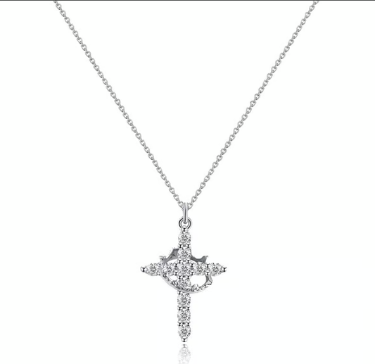 Collar Cruz Pavimentada Corona Girada